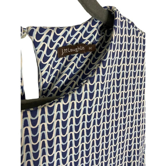 J.McLaughlin Catalyst Stretch Knit Crew Neck 3/4 Sleeve Sheath Catalina Cloth Dr - Picture 3 of 9